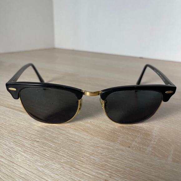 Ray-Ban RB3016 Clubmaster W0365 Sunglasses FRAMES ONLY Polished Black 51-21-145 - Picture 2 of 8